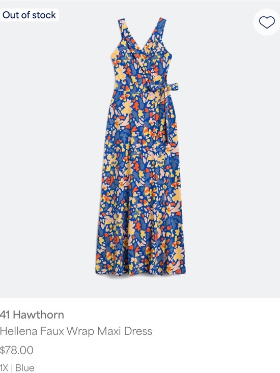41 Hawthorn Dresses & Skirts - Market & Spruce Blue Floral Wrap Dress with Yellow and Orange Accents